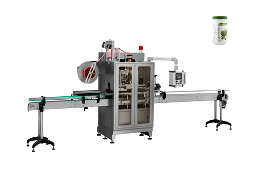 Health care round bottle sleeve labeling machine